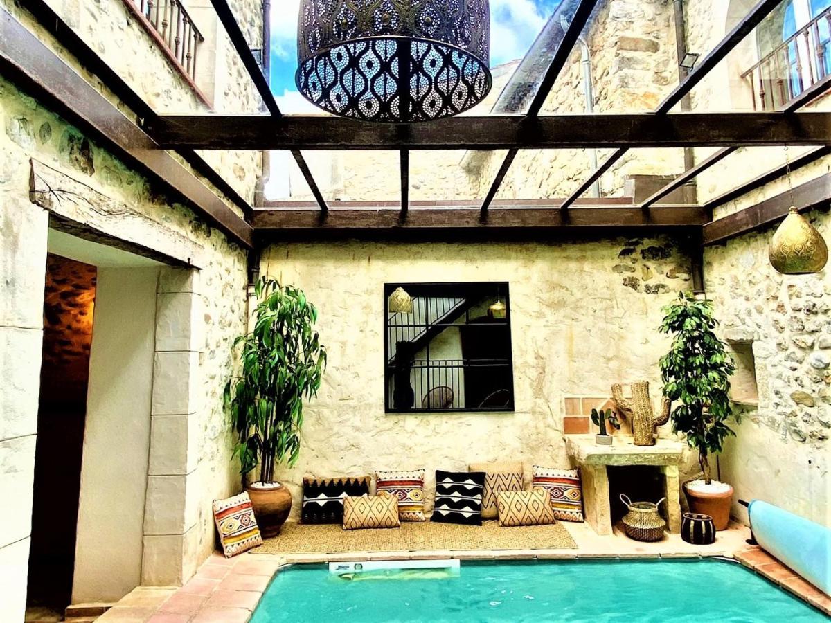 Gite De Groupe 9Ch Ou 3 Gites Independants De 3Ch - Patio Et Piscine Interieure Chauffee Toute L'Annee Vallon-Pont-d'Arc Exterior photo