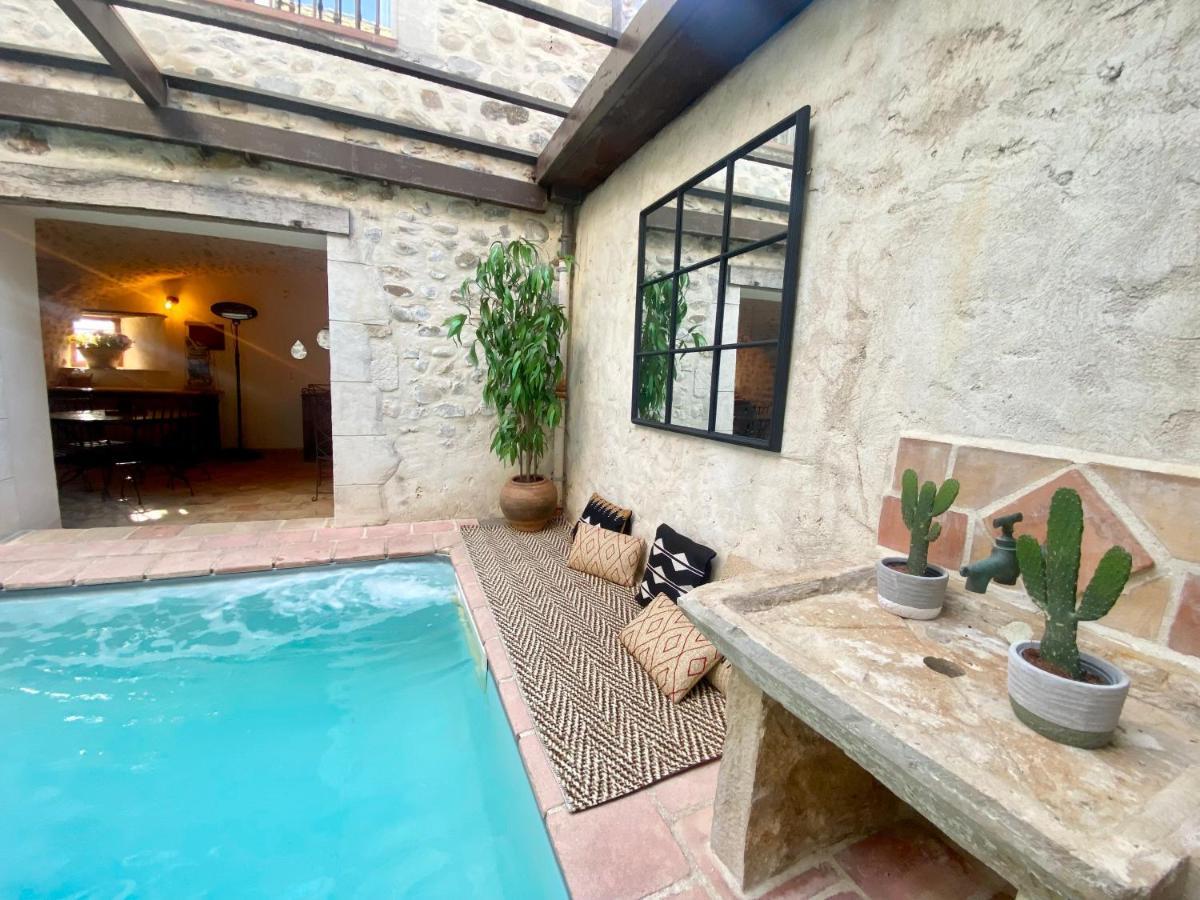 Gite De Groupe 9Ch Ou 3 Gites Independants De 3Ch - Patio Et Piscine Interieure Chauffee Toute L'Annee Vallon-Pont-d'Arc Exterior photo