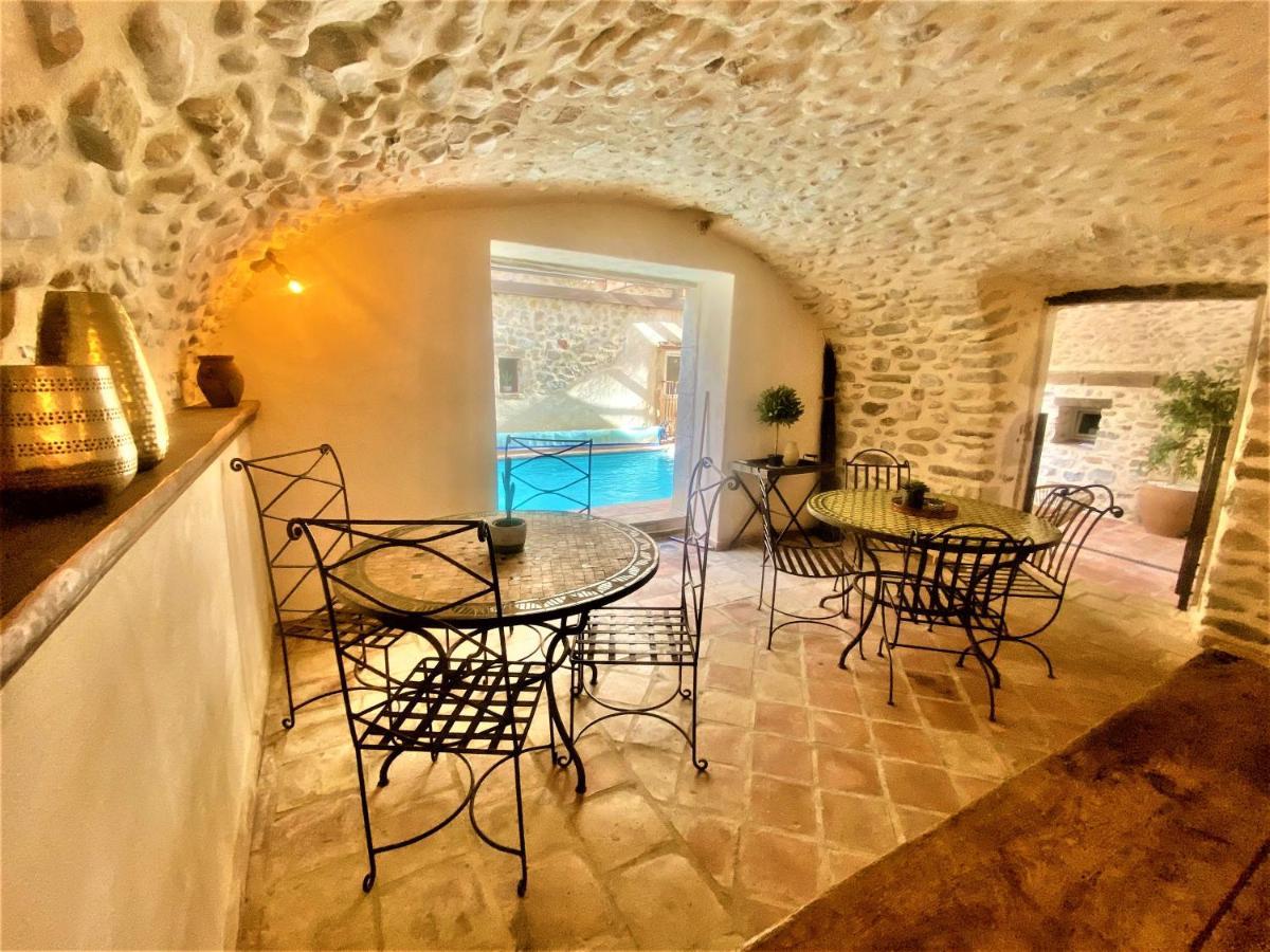 Gite De Groupe 9Ch Ou 3 Gites Independants De 3Ch - Patio Et Piscine Interieure Chauffee Toute L'Annee Vallon-Pont-d'Arc Exterior photo
