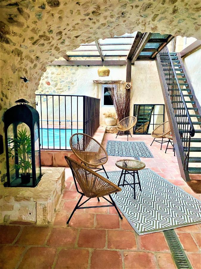 Gite De Groupe 9Ch Ou 3 Gites Independants De 3Ch - Patio Et Piscine Interieure Chauffee Toute L'Annee Vallon-Pont-d'Arc Exterior photo